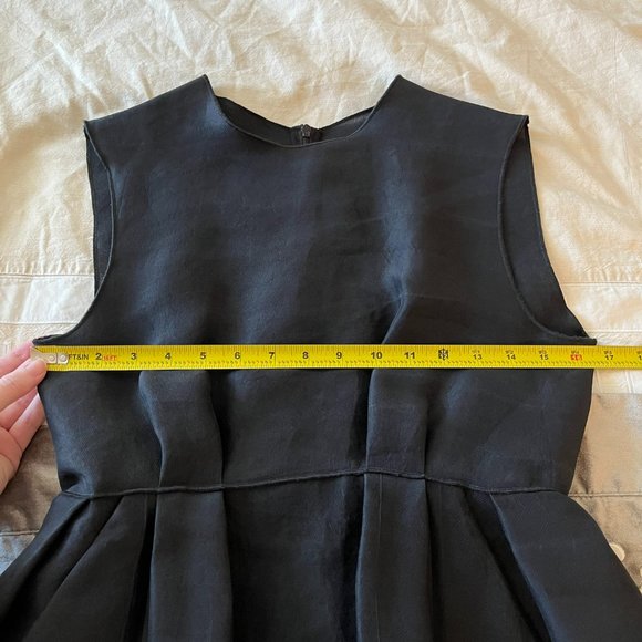 Ter et Bantine Black Dress with Pockets in 100% Silk - Picture 11 of 16